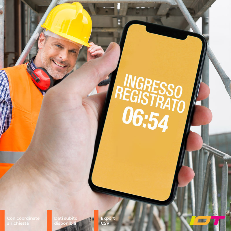 app per smartphone timbratrice per cantieri edili