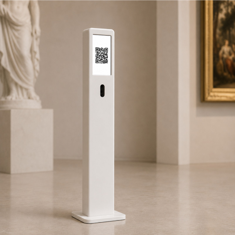 Totem a batteria per donazioni