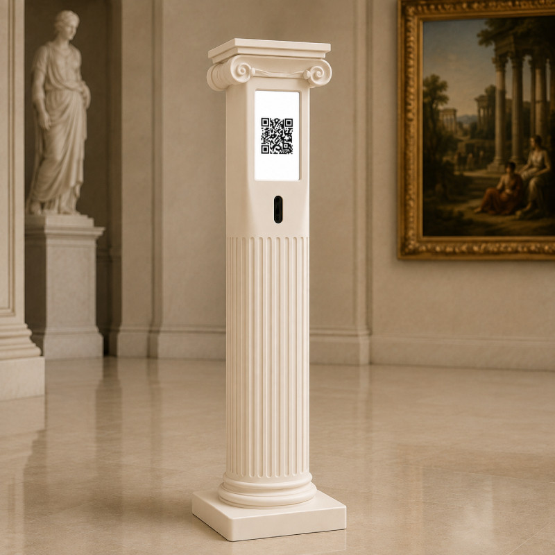Totem a batteria per donazioni