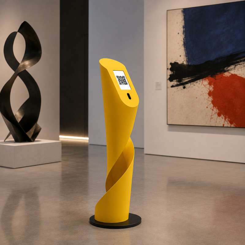 Totem a batteria per donazioni